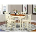 thumbnail image 1 of East West Furniture Yarmouth 5-piece Dining Set with Linen Seat in Cherry, 1 of 7