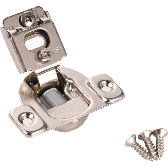 East West Hardware 25 PCS Overlay Cabinet Door Soft Close Hinges 5/8" Soft-Closing Compact