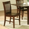 thumbnail image 1 of East West  Norfolk Chair with Wood Seat -Mahogany Finish.- Mahogany - Pack of 2, 1 of 1