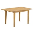 thumbnail image 1 of East West NFT-OAK Norfolk rectangular dinette kitchen table 32 in. 54 in. with 12 in. Butterfly Leaf -Oak Finish., Oak, 1 of 4