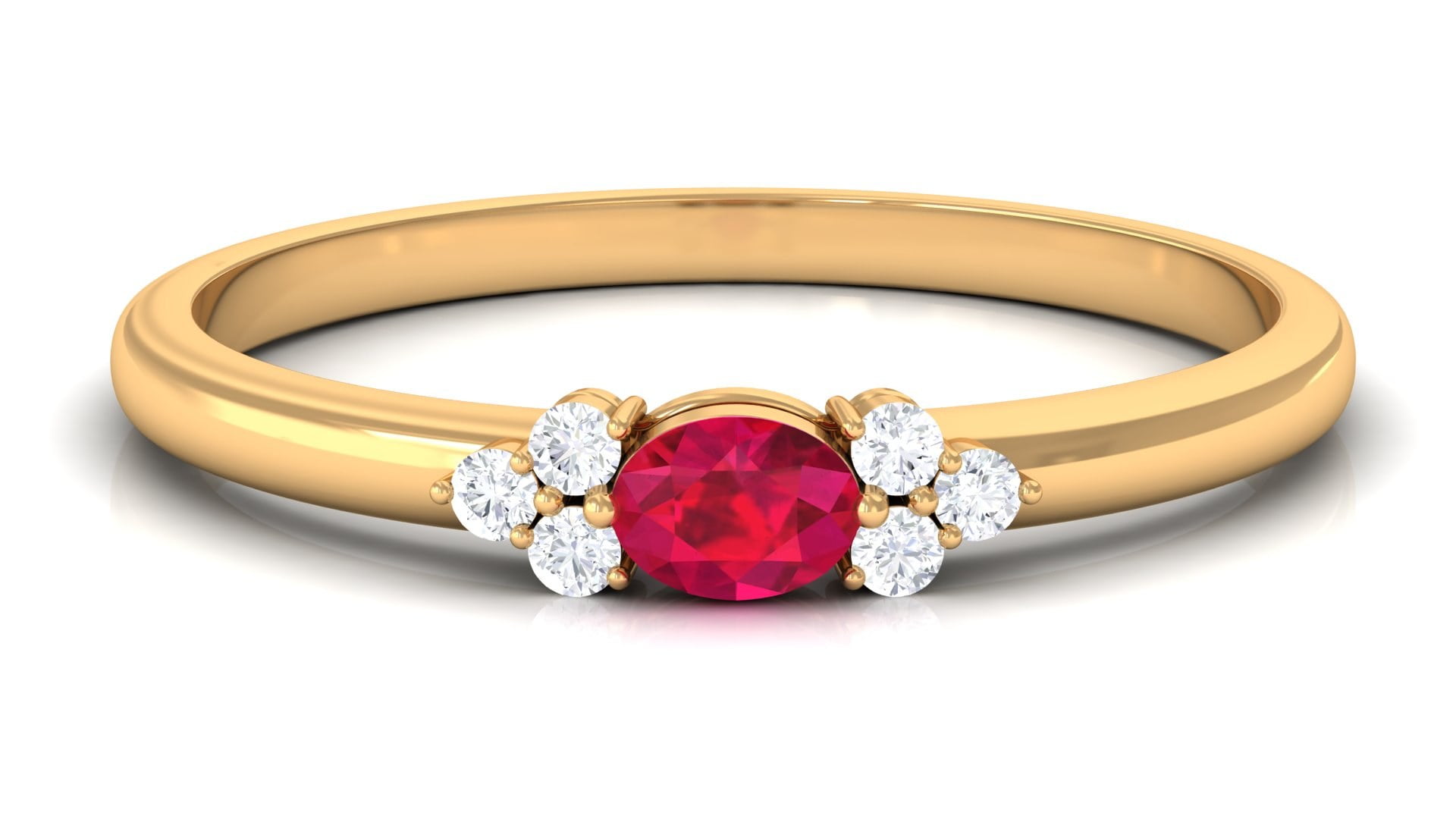East west ruby ring deals