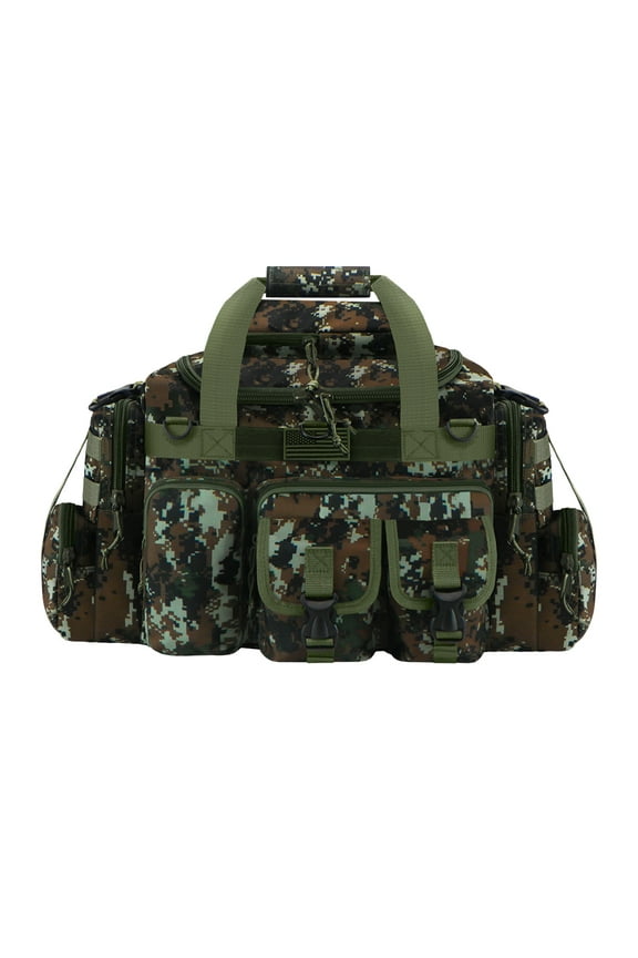 18" Adjustable Travel Duffel Bag, Green Acu