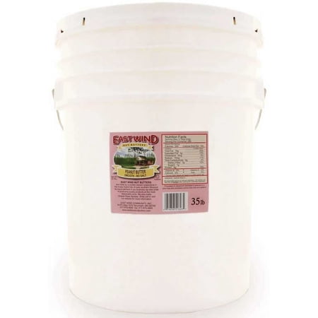 East Wind No Salt Smooth Peanut Butter, 35 Pound -- 1 each.