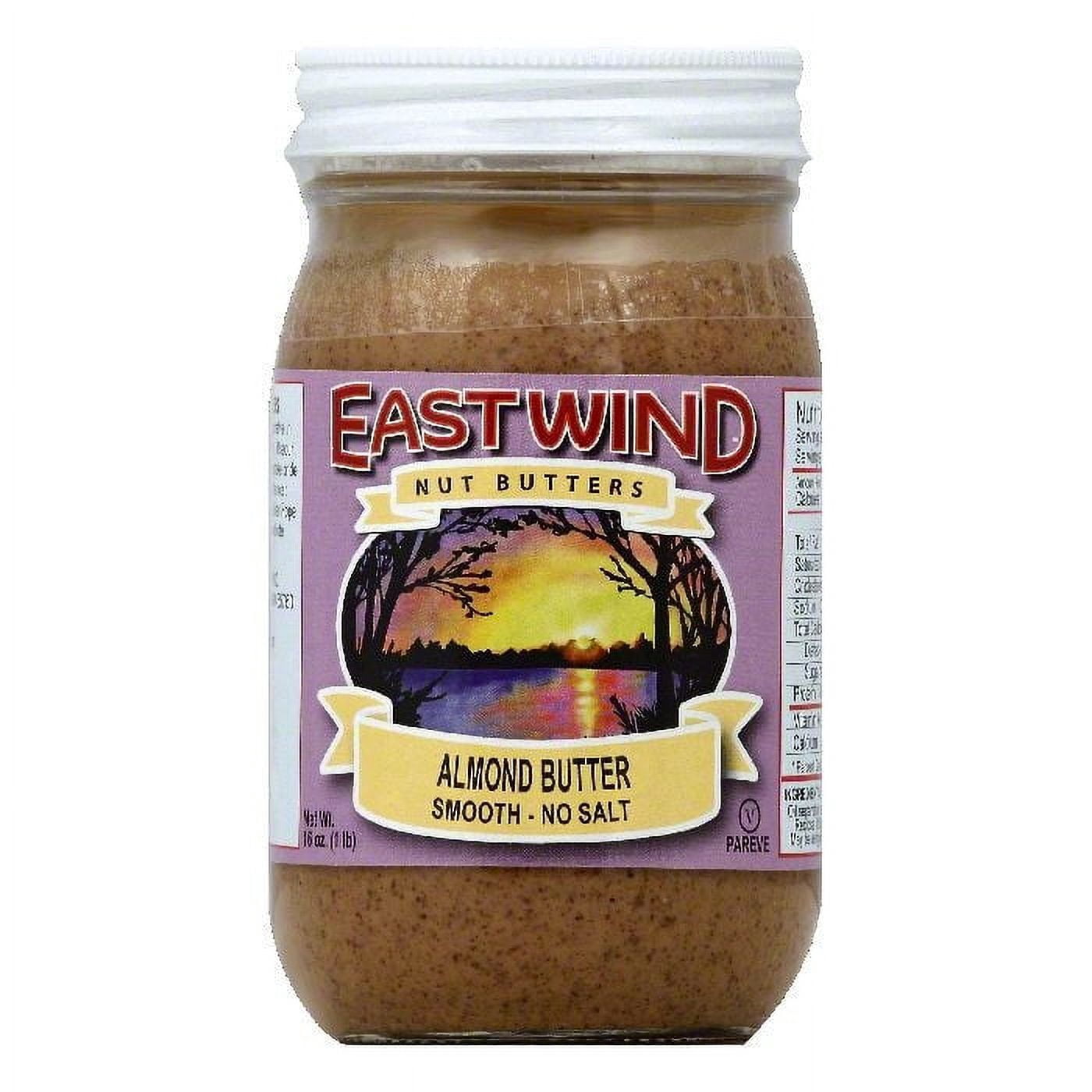 East Wind Nut Bttr Almond Smooth,16Oz (Pack Of 6)