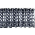 thumbnail image 1 of East Window Valance Pack of 2, Japanese Style Petals 4 Leaf Items Designed with Polka Dots Print, Rod Pocket Curtain Valances for Kitchen Bedroom, 54" X 12", Dark Blue Grey and Coconut, by Ambesonne, 1 of 3