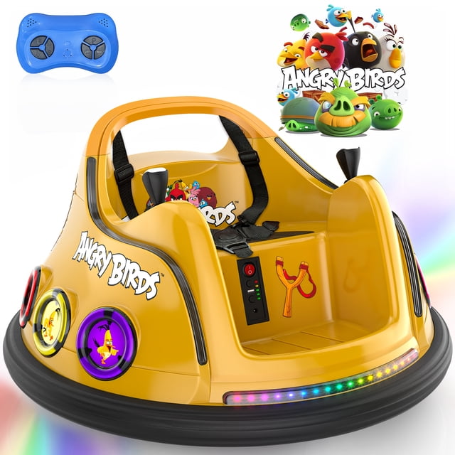 East doll 12V Bumper Car for Kids, Licensed Angry Birds Bumper Car for ...
