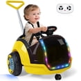 thumbnail image 1 of East doll 12V Electric Ride on Toy, Push Car for Toddler with Remote Control, 360°Spin, 5-Point Safety Belt, 1.3-2.5MPH, Music, Horn, Kids Ride On Toy Ages 1-3, Yellow, 1 of 9
