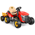 thumbnail image 1 of East doll 12V Ride on Tractor with Tiltable & Detachable Trailer, up to 3.1Mph Truck with Parental Remote, Music Player & Bluetooth Function, Headlight, 1 of 7