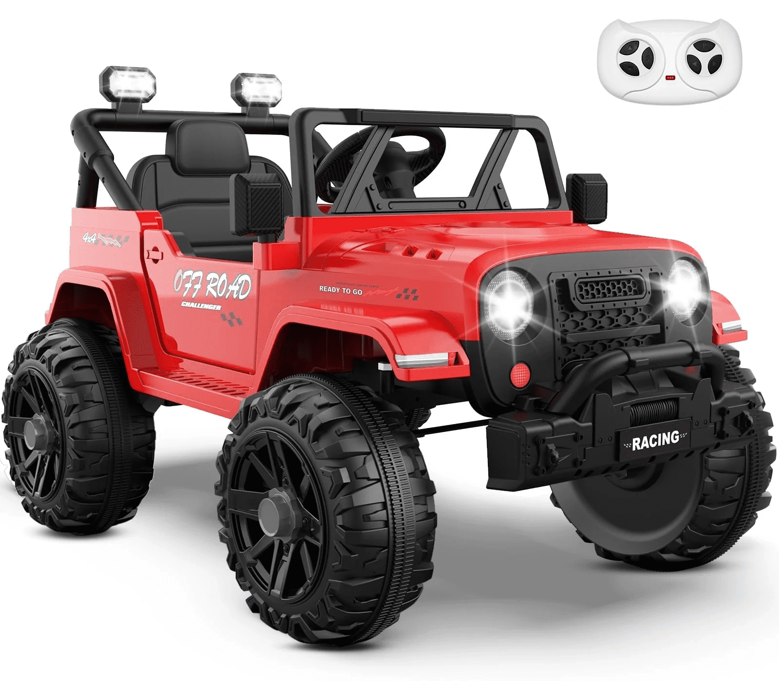 East doll 12V Ride on Toys for Toddlers, Electric Car for Kids, Kids Car with Remote Control, Bluetooth, Music, 3 Speeds for Kids Gifts, Red