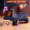 thumbnail image 1 of East doll 12V Ride on Toys with LED Screen, Electric Wiggle Car for 3-12, 2 Seater Car for Kids, Electric Car, Toddler Car, 2 Speed, Flashing Wheels, Bluetooth, Kid Ride on Car, 2.8-4.1 Mph, Purple, 1 of 8