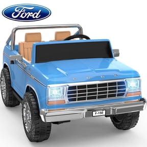 East doll 24V Power Ride on Car, Licensed 1973 Ford F-150 Ride on Truck, 24 Volt Ride on Toy for Kids Aged 3-8 with 400W Powerful Wheels for Boys Girls, 24V Ride Ons with Remote, Light Blue