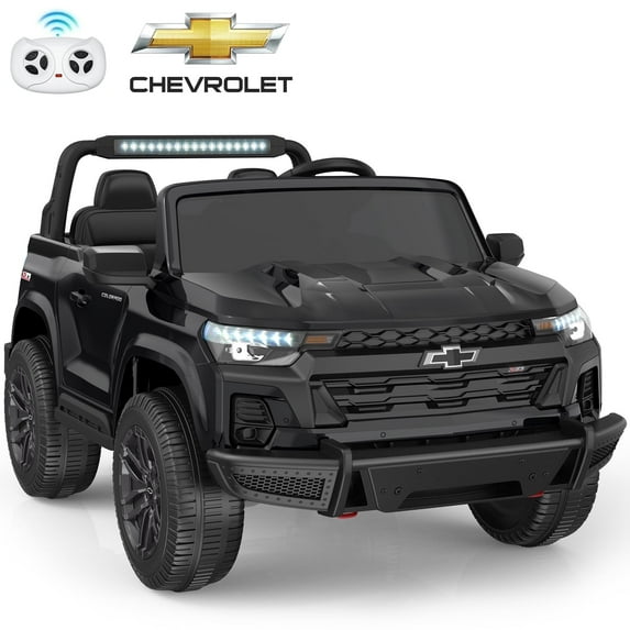 East doll 24 Volt Power Ride on Toys Car for Big Kids, Licensed Chevrolet 2 Seater Ride-on UTV Cars, 24V Ride ons, 800W Motor, Remote Control, 2-5MPH, Electric Car, Black