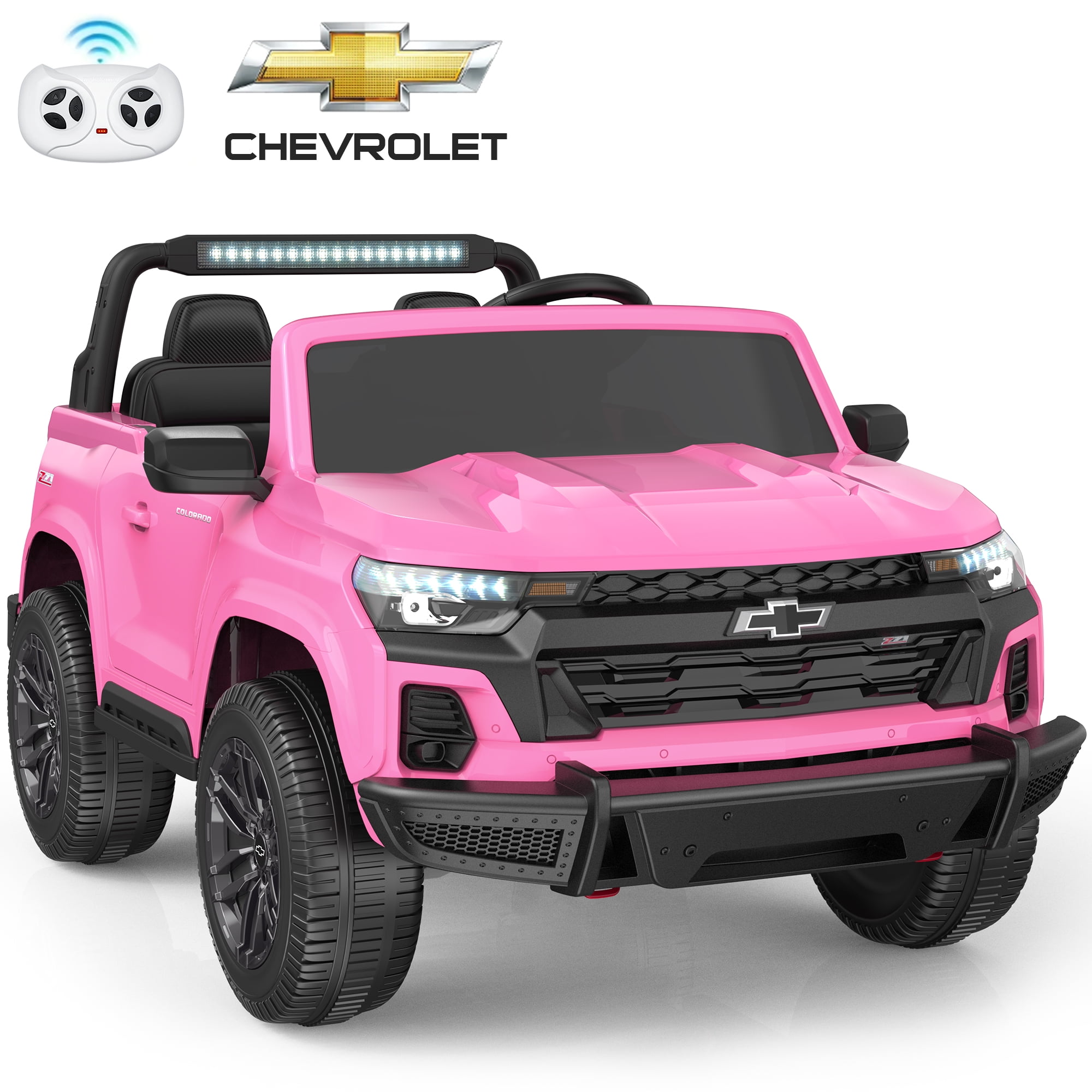 East doll 24 Volt Power Ride on Toys Car for Big Kids, Licensed Chevrolet 2 Seater Ride-on UTV Cars, 24V Ride ons, 800W Motor, Remote Control, 2-5MPH, Electric Car, Pink