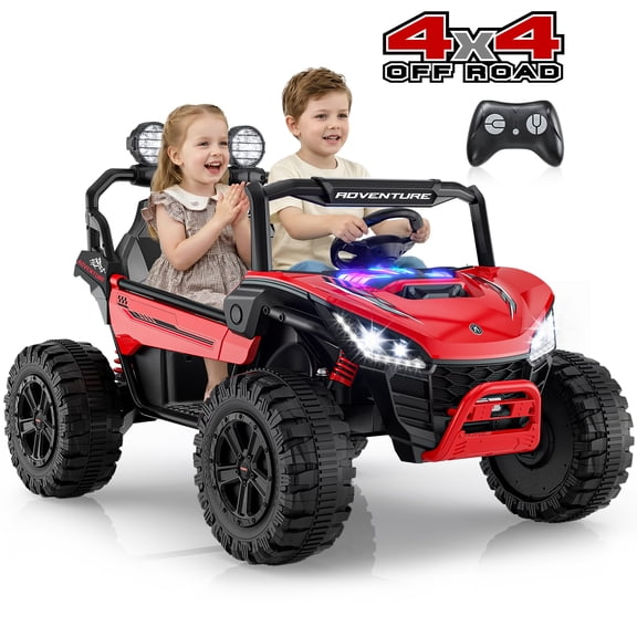 East doll 24V Ride on Cars, 2 Seater Ride on UTV, Battery Powered Ride on Toy, Kids Electric Car for Boys Girls, 4 Wheels, 800W Motors, Red