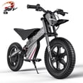 thumbnail image 1 of East doll 36V Electric Dirt Bike for Kids, 13 mph High-Speed Electric Bicycle Ride on Dirt Bike for Kids Aged 5+, 500W Peak Brushless Motor, 14" Pneumatic Tire, Max Load 143 lbs, Black, 1 of 8