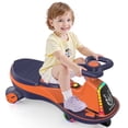thumbnail image 1 of East doll 6V Electric Wiggle Car, Ride on Toys for Toddlers Ages 3+, Electric Car for Kids, Toddler Car, 2 Speed, Flashing Wheels, Bluetooth, Kid Ride on Car, 2.8-4.1 Mph, Orange, 1 of 8