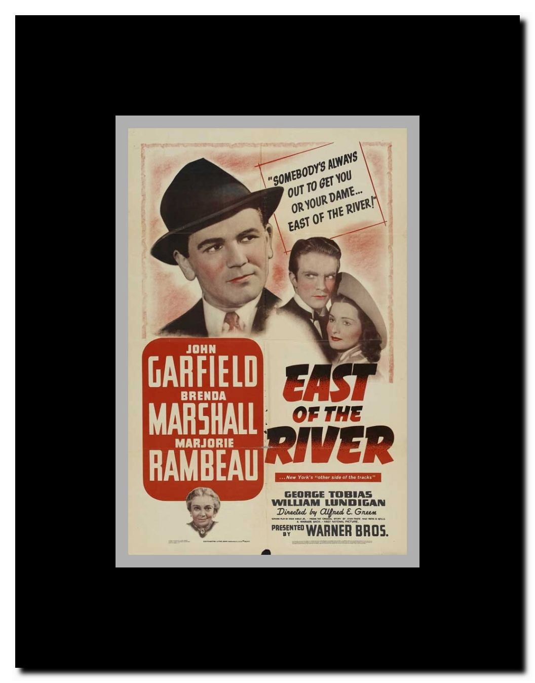 East of the River Framed Movie Poster