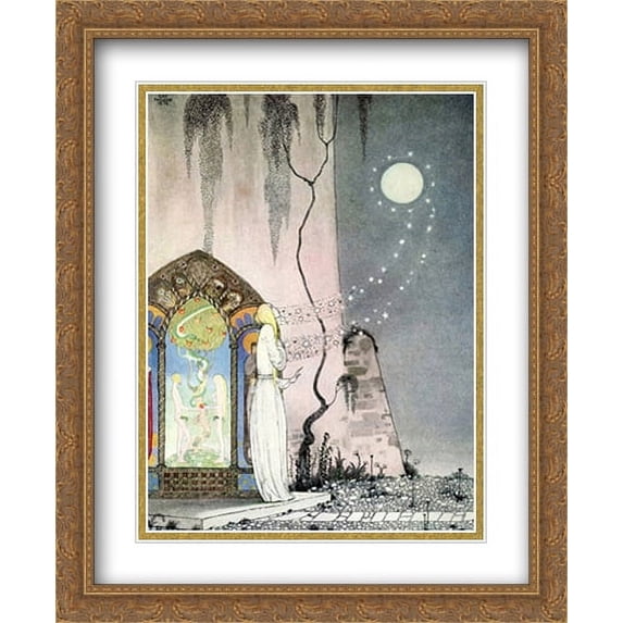 East of the Sun and West of the Moon 2x Matted 28x34 Large Gold Ornate Framed Art Print by Nielsen, Kay