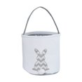 thumbnail image 1 of EastEr toysEastEr Bunny BaskEt with ChEvron DEsign, Soft Fabric, Pink and WhitE, PErfEct for Egg Hunts and Spring DEcor1Makes you happy, 1 of 4