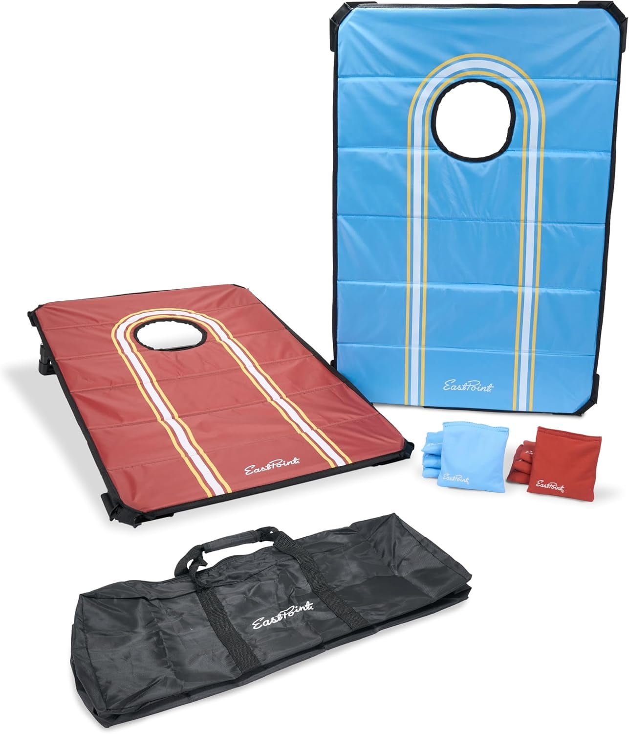 Portable 2'x3' Red and Blue Cornhole Set with Bean Bags
