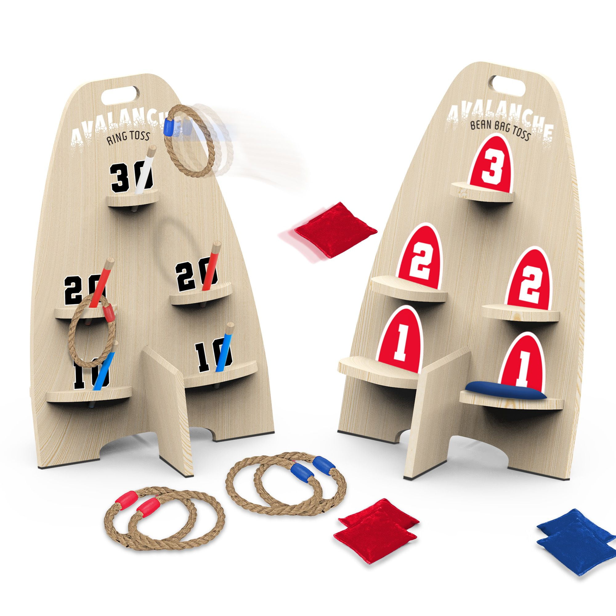 EastPoint Sports 2in1 Avalanche Toss and Ring Toss Game, Wooden