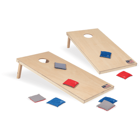 EastPoint Sports 2' x 4' Cornhole Boards - Natural Wood Bean Bag Toss Set with 8 Bean Bags