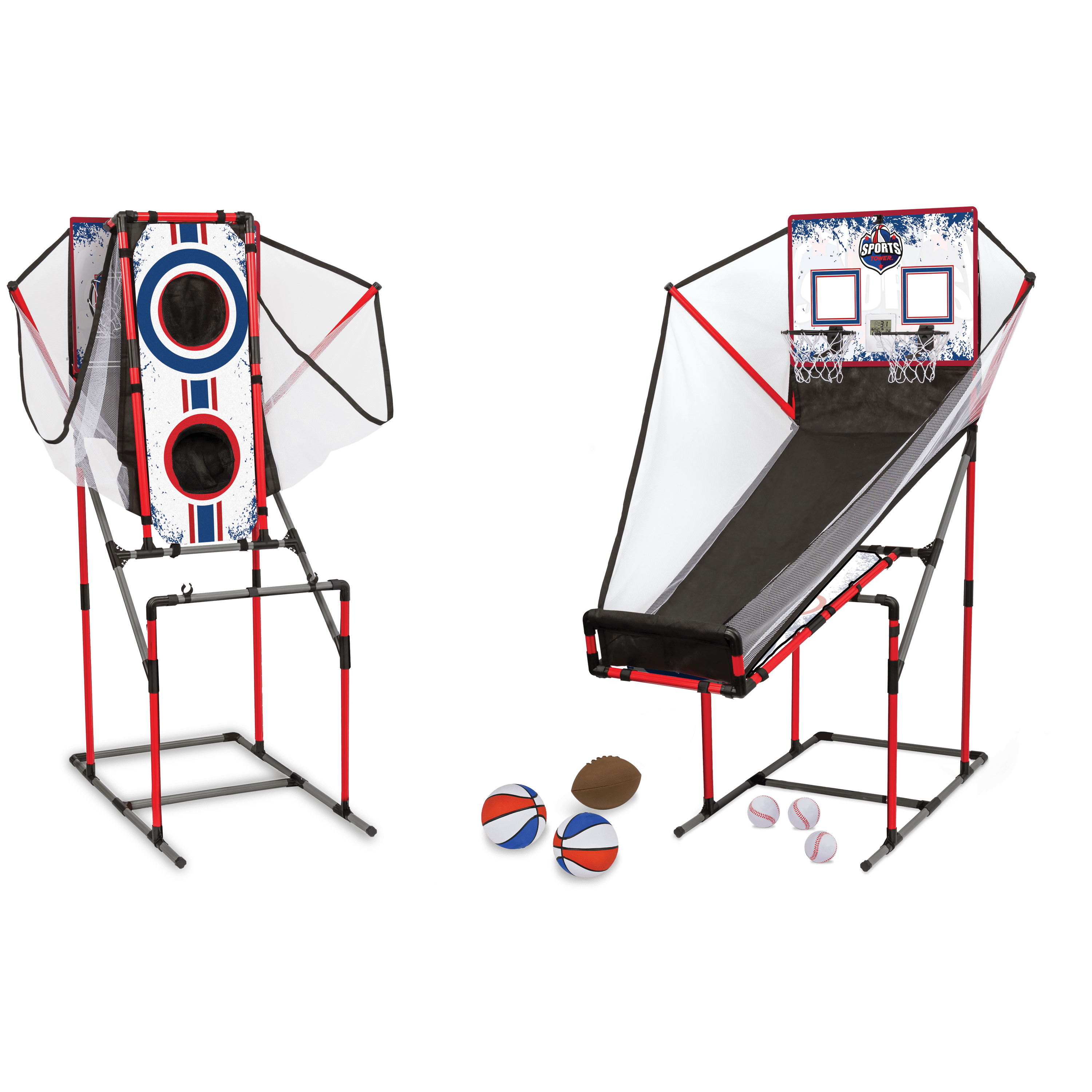 EastPoint Sports 3-in-1 Sports Center Arcade Game, Basketball, Baseball and Football