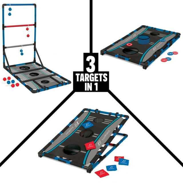 EastPoint Sports 3in1 Tailgate Game Set Cornhole, Ladderball