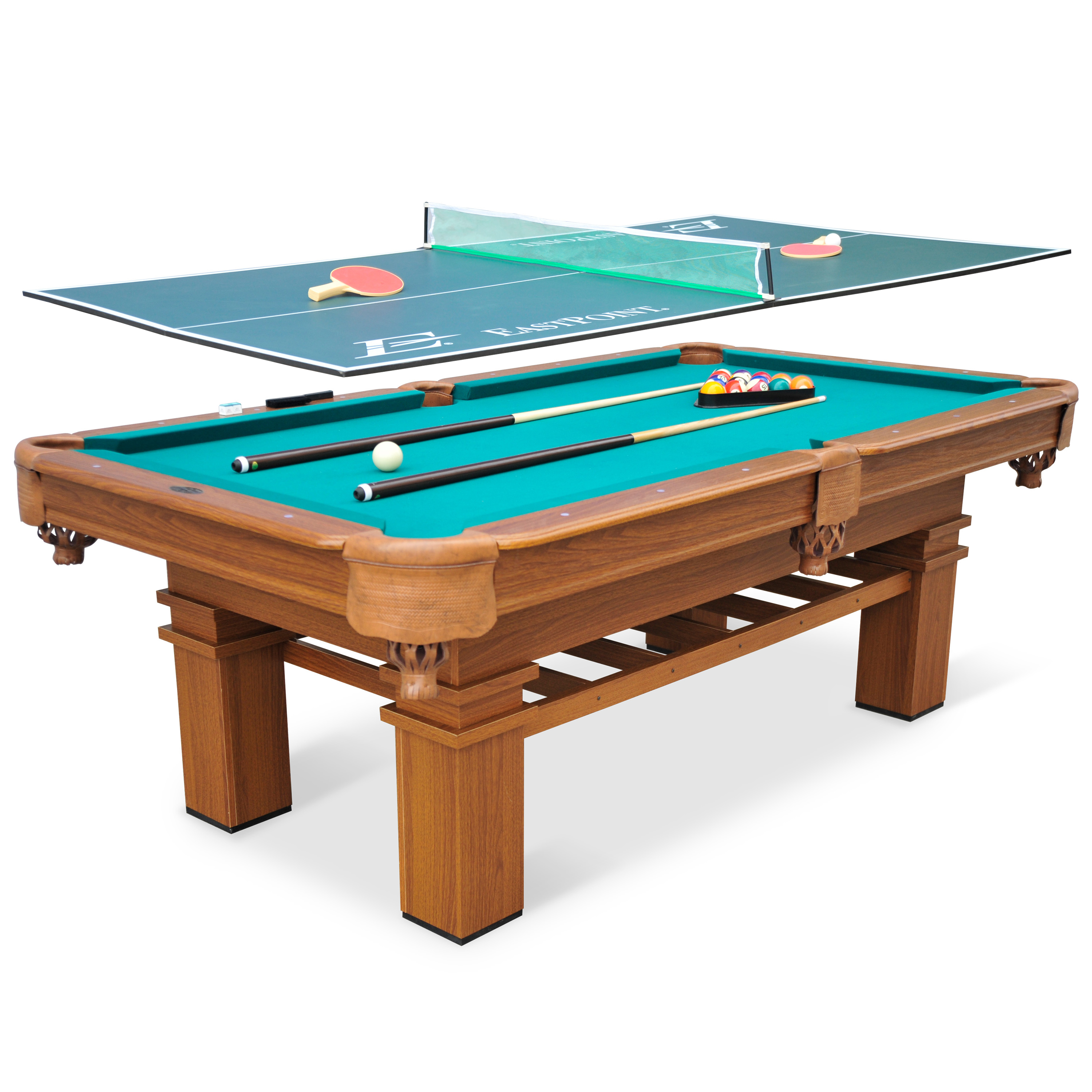 EastPoint Sports 87" Sinclair Billiard Table with 4-Piece Table Tennis Top - image 1 of 10