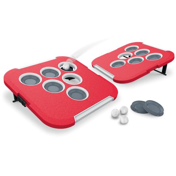 EastPoint Sports Bean Bag Pong Cornhole Game, Includes 2 Bean Bag Pong Targets, 4 Bean Bag Balls, 12 Discs, and Set of Game Rules