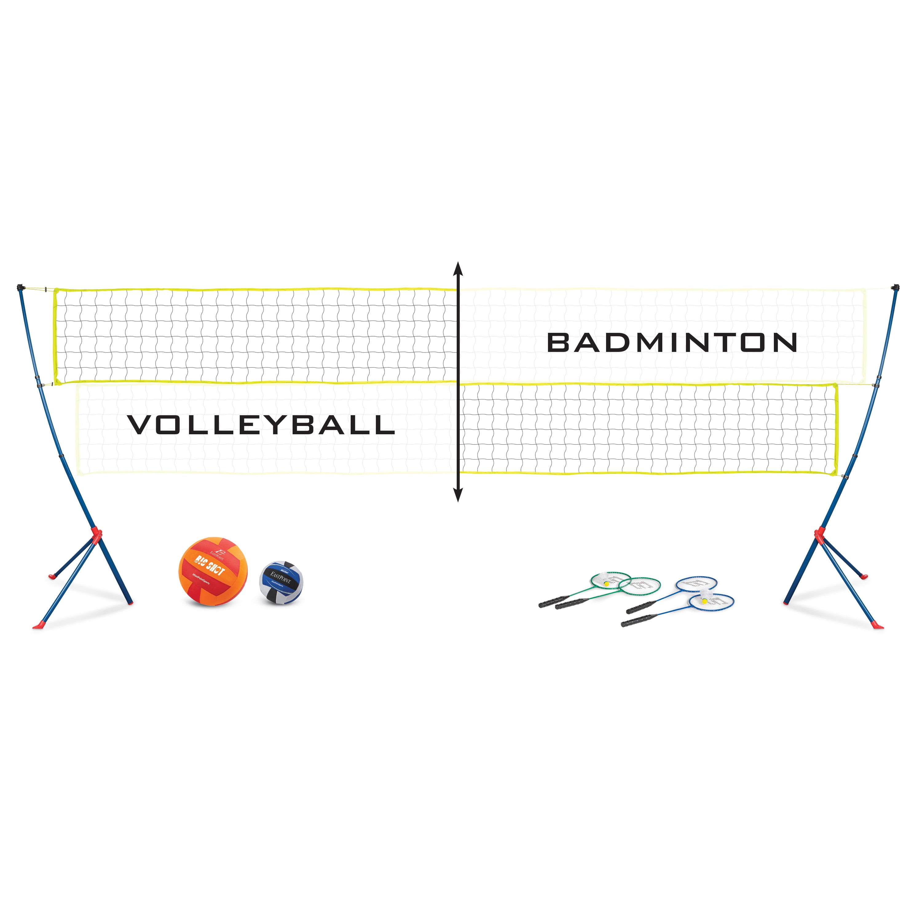 EastPoint Sports Easy Setup Volleyball and Badminton Set