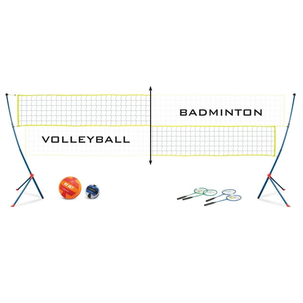 EastPoint Sports Easy Setup Volleyball and Badminton Set