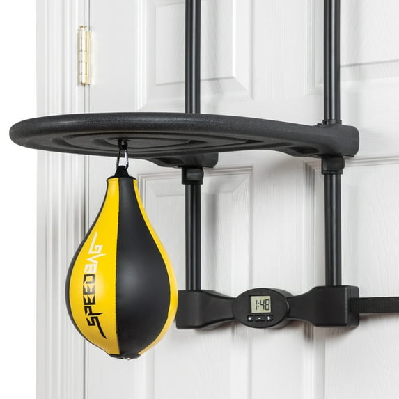 EastPoint Sports Majik Over-the-Door Speed Bag Trainer, Black & Yellow, Adjustable