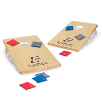 EastPoint Sports Solid Wood Bean Bag Toss Cornhole Yard Game Board Set with Bags