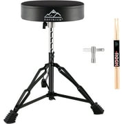 EastRock Drum Throne Drum Seat Height Adjustable Padded Drum Stools Floding Portable