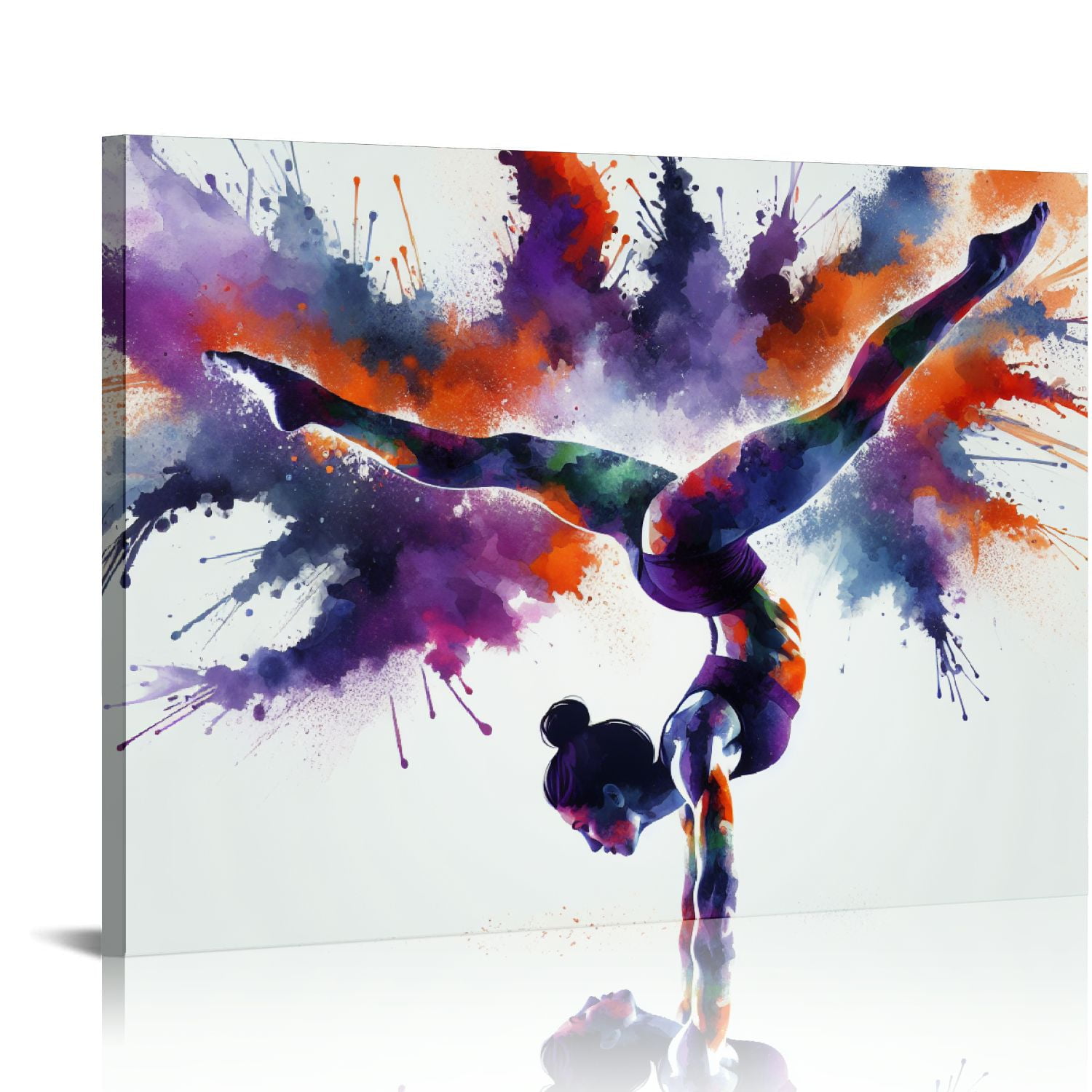 Lingy 6 Set Unframed Abstract Girl Gymnastics Wall Art Prints
