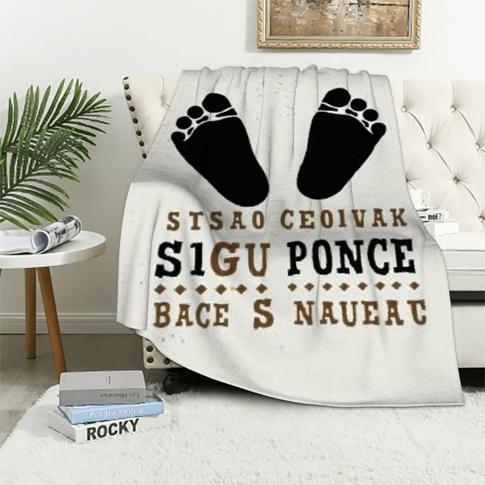 EastSmooth Baby Blanket with Birth Information, Brown Bear Pattern Name