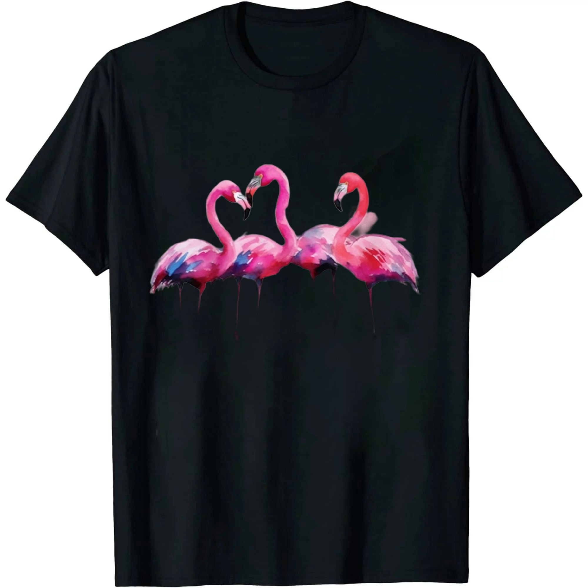 Beautiful Tropical Dancing Pink Flamingos T-Shirt Beautiful Tropical Dancing Pink Flamingos T-Shirt