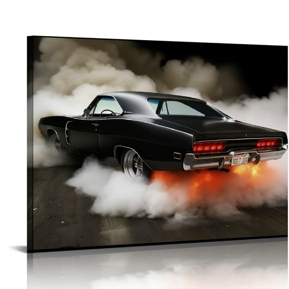 EastSmooth Car Poster Muscle Car Classic Vintage Car Canvas Wall Art Poster Picture Decorative Print Modern Decor Family Bedroom Posters