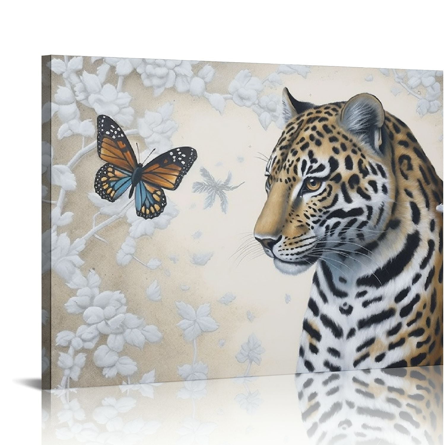 EastSmooth Cheetah Black Gold Wall Art Leopard Decor Cheetah Print