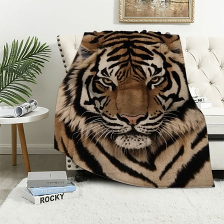 EastSmooth Cheetah Print Blanket, Brown Leopard Animal Tiger Skin Print Pattern Super Soft Flannel Throw Blanket for Bed Sofa (330GSM Flannel) Blanke