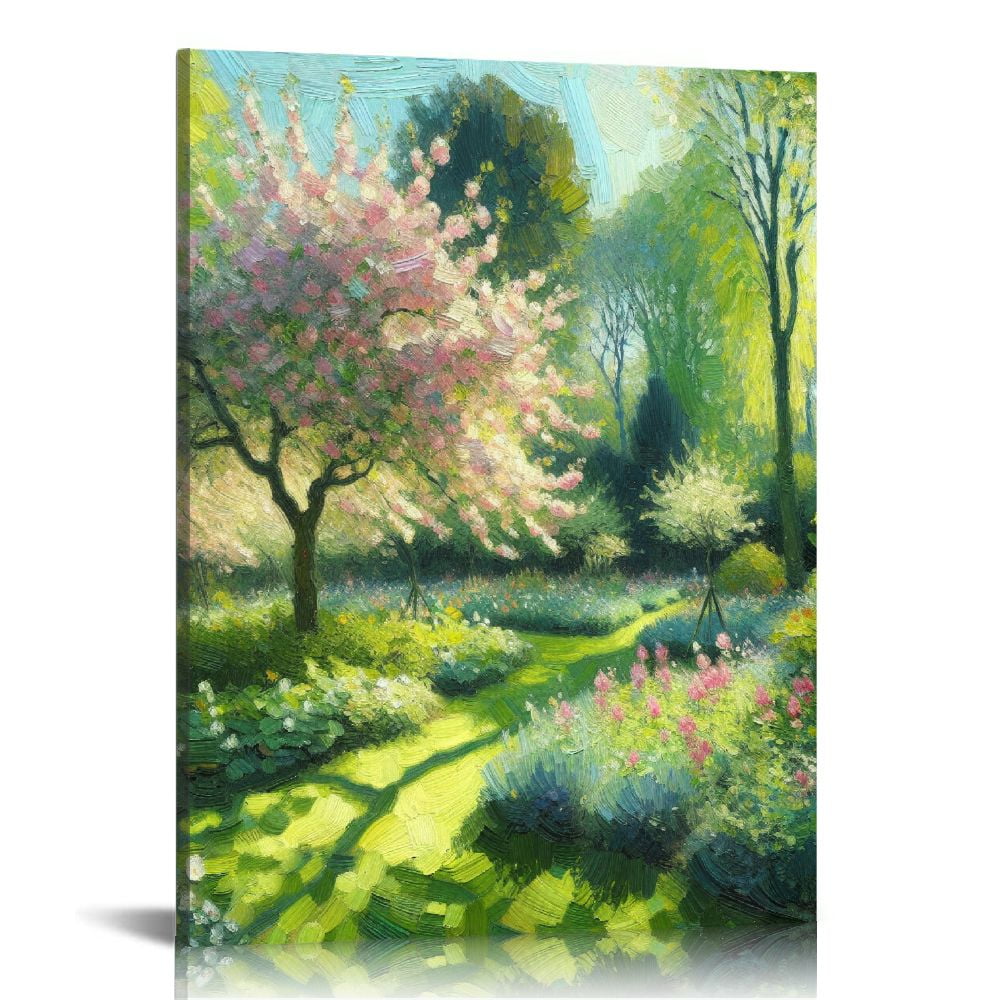 Lingy Claude Monet Poster - Lilacs in The Sun Canvas Wall Art ...