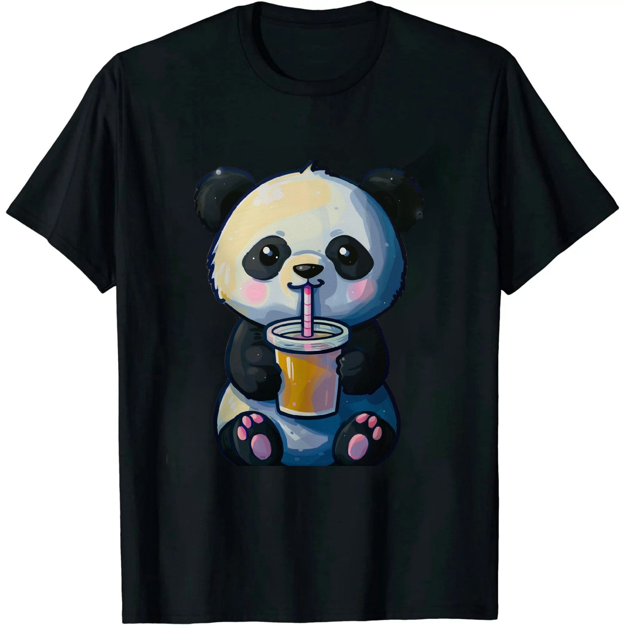 EastSmooth Cute Kawaii Panda Drinks Boba Bubble Tea Kawaii Aesthetic T