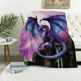 QCPP Dragon Throw Blanket Fairy Colorful Dragon Blanket Dragon