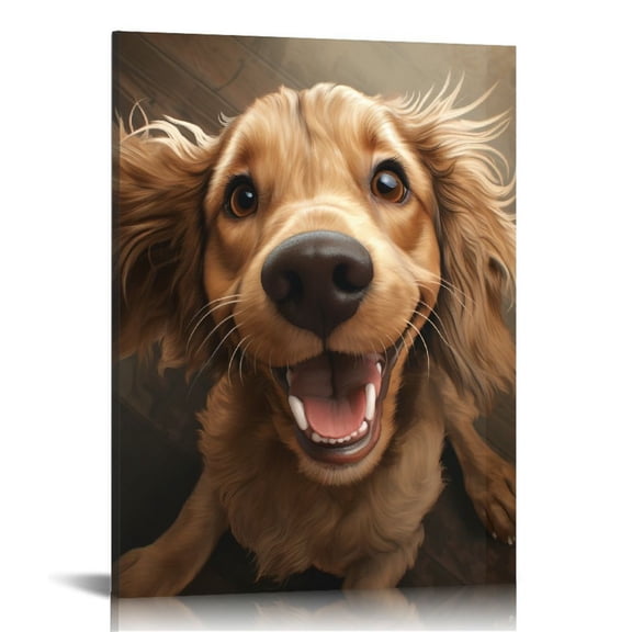 EastSmooth Farmhouse Highland Cow Wall Art: Hello Sweet Cheeks Bathroom Sign Canvas Print Brown Cow Decor Rustic Framed Picture Funny Animal Poster