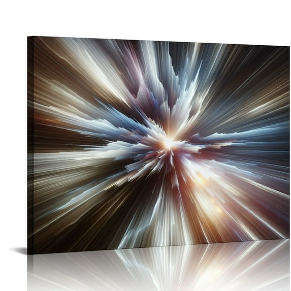 EastSmooth Fireworks Canvas Wall Art painted Framed Handmade Wall Painting Modern Textured Artwork Hanging Pictures Decor Poster for Living Room Bedroom Bathroom Home Office (Fireworks)