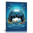 thumbnail image 1 of EastSmooth Gamepad Wall Art Controller Canvas Art Print Video Game Themed Gamer Wall Painting Gaming Wall Art Print for Gamer Room Decor for Boys Teen Kids Playroom Artwork Gift  Framed Ready To Hang, 1 of 4