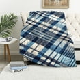 thumbnail image 1 of EastSmooth Genuine Irish, 100% Wool Throw & Toss Blanket, Traditional Plaid Print, Soft Warm Heirloom Quality Lambswool, Imported from Ireland, 54" x 72" Inches, Green, 1 of 6