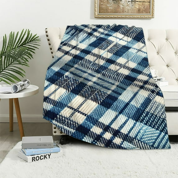EastSmooth Genuine Irish, 100% Wool Throw & Toss Blanket, Traditional Plaid Print, Soft Warm Heirloom Quality Lambswool, Imported from Ireland, 54" x 72" Inches, Green