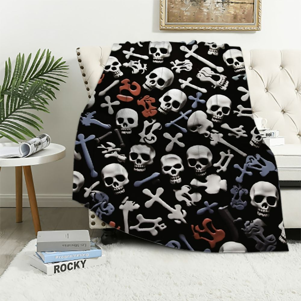 Goth throw blanket hotsell